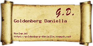 Goldenberg Daniella névjegykártya